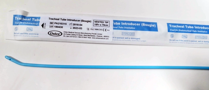 Vented tube introducer (bougie)
